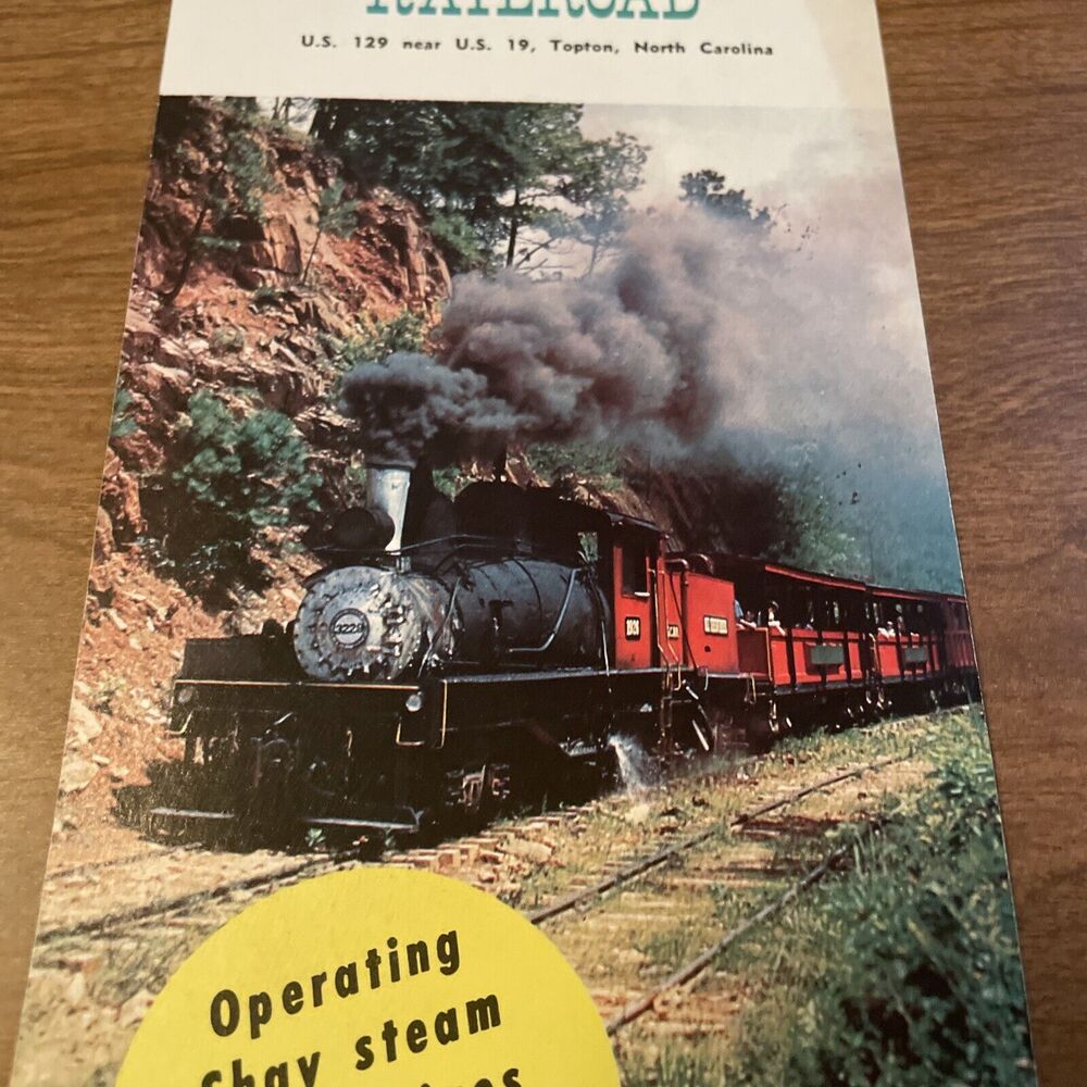 Vintage 1970s Bear Creek Scenic Railroad Travel Brochure Card - Picture 3 of 9